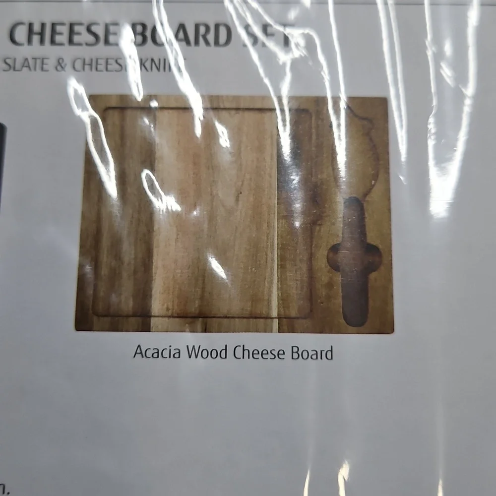 Hecef Acacia Wood‎ Cheese Board Set